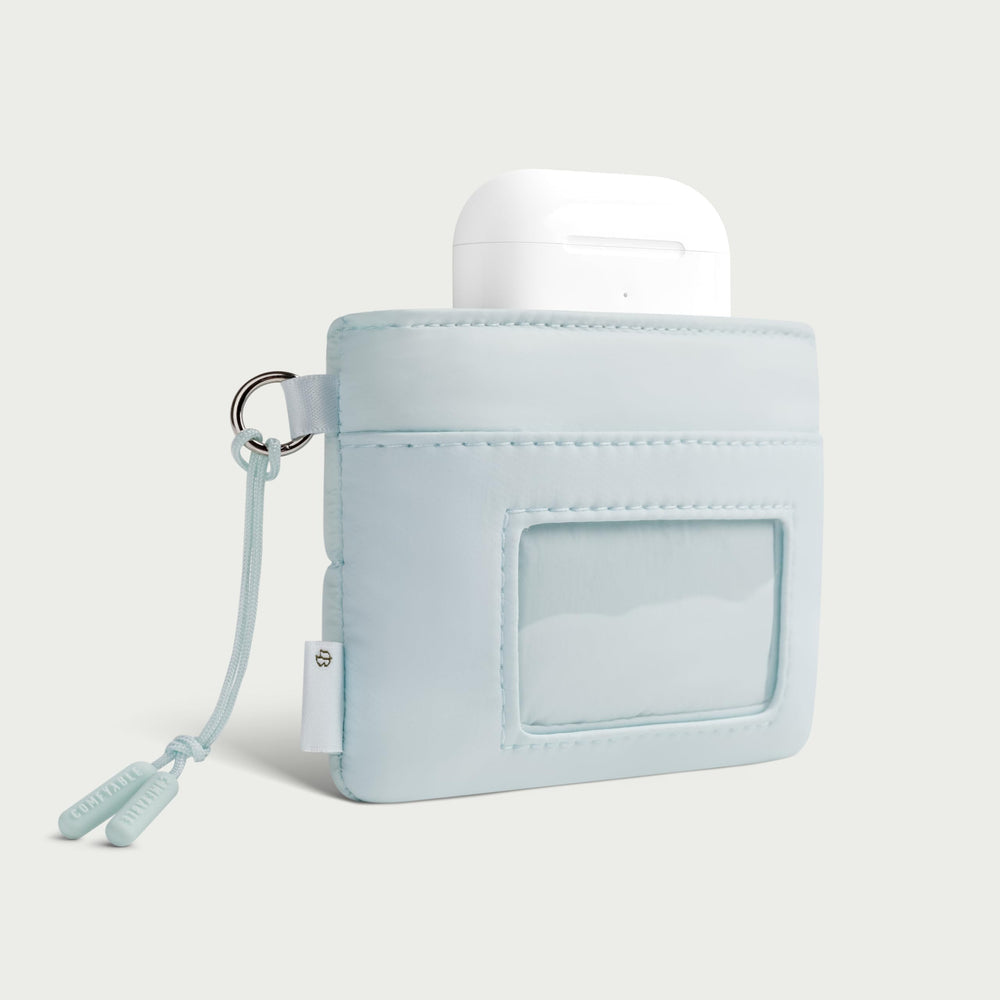 Puffy Airpods Çantası - Buz Mavi