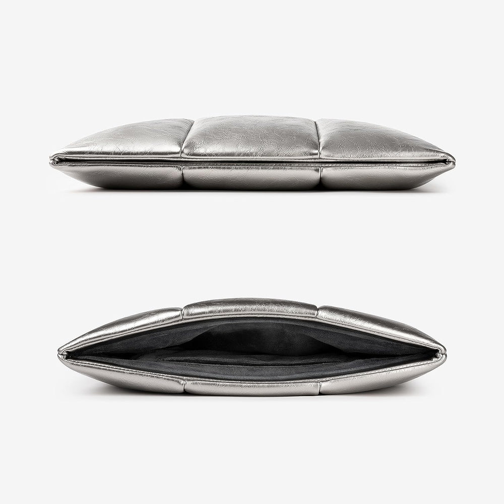 Puffy Laptop Kılıfı - Gümüş