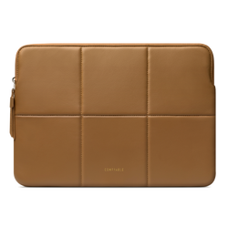 Suya Dayanıklı Kapitoneli MacBook Air/Pro Laptop Kılıfı - M4/M3/M2/M1 Uyumlu - Kahverengi