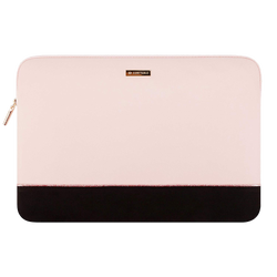 Suya Dayanıklı MacBook Air/Pro Laptop Kılıfı - 13-16 inç Uyumlu (2016-2023) - Pembe & Siyah