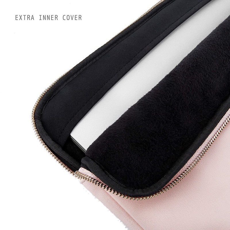Suya Dayanıklı MacBook Air/Pro Laptop Kılıfı - 13-16 inç Uyumlu (2016-2023) - Pembe & Siyah