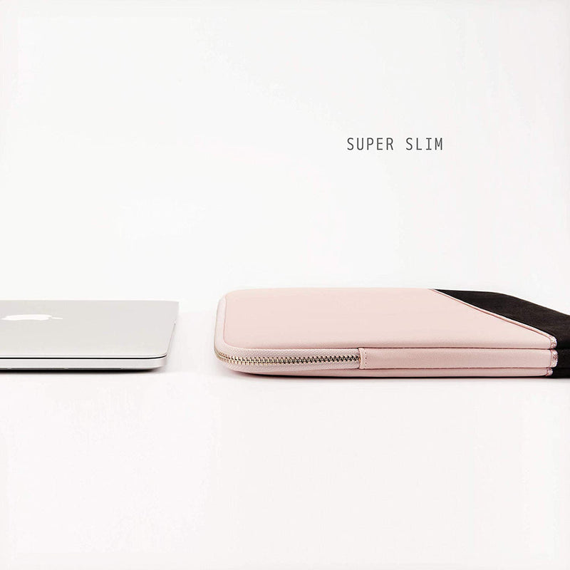 Suya Dayanıklı MacBook Air/Pro Laptop Kılıfı - 13-16 inç Uyumlu (2016-2023) - Pembe & Siyah
