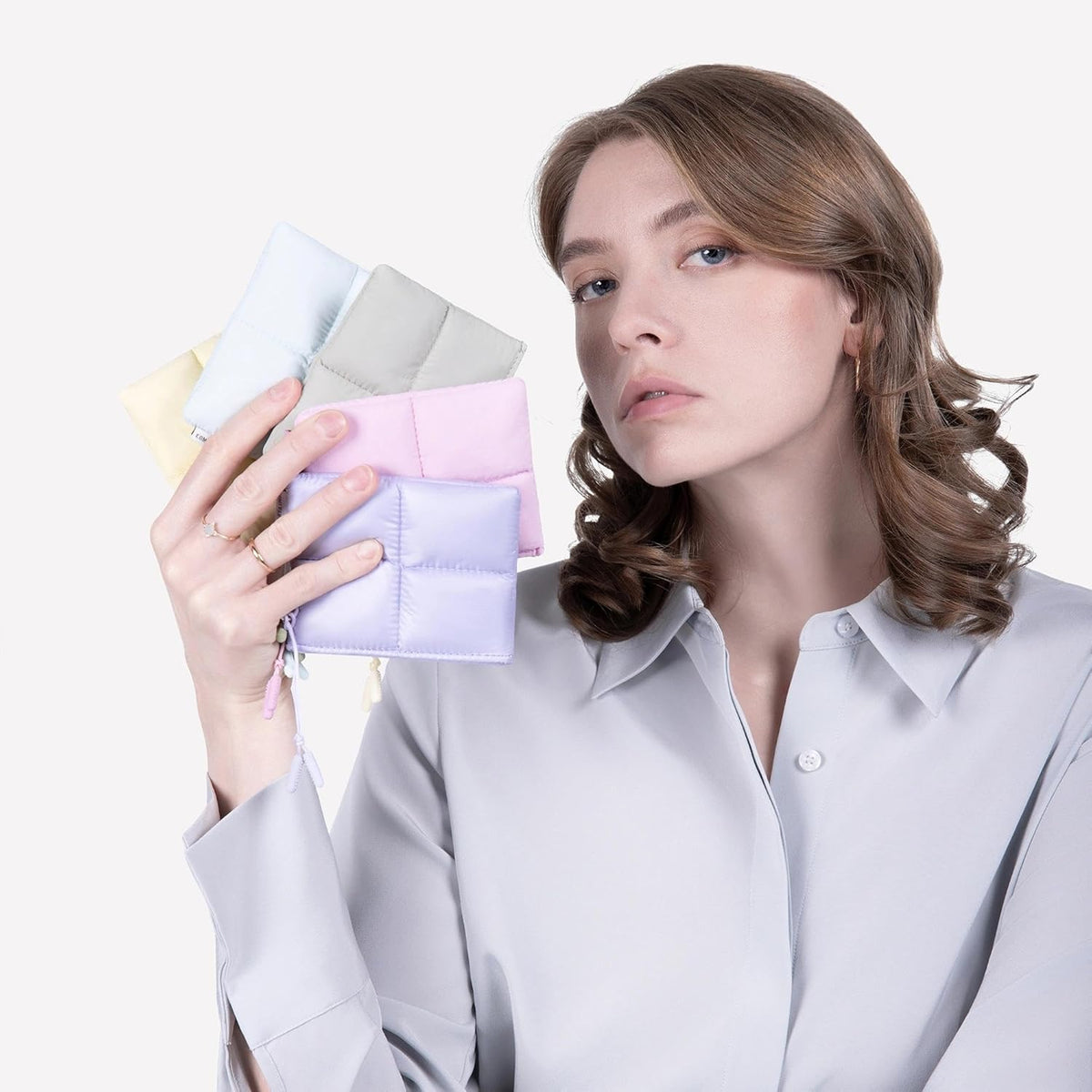 Puffy Airpods Çantası - Lavanta