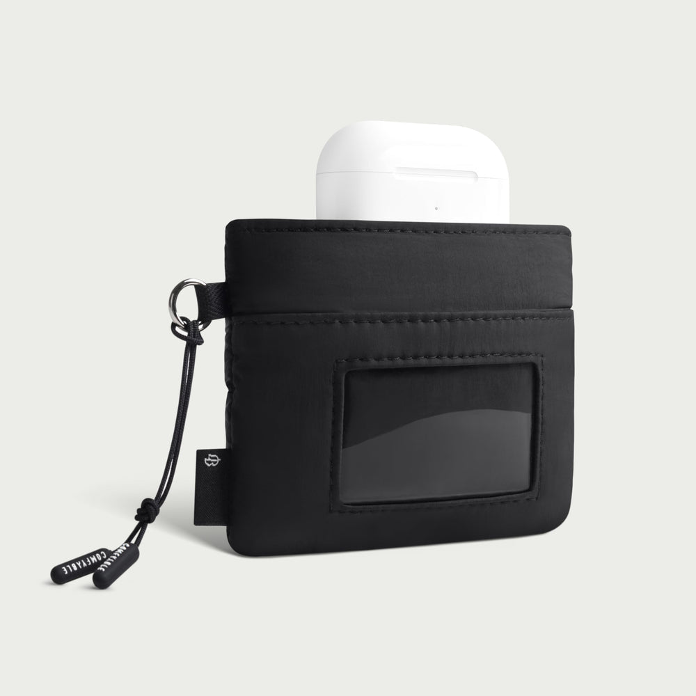 Puffy Airpods Çantası - Siyah