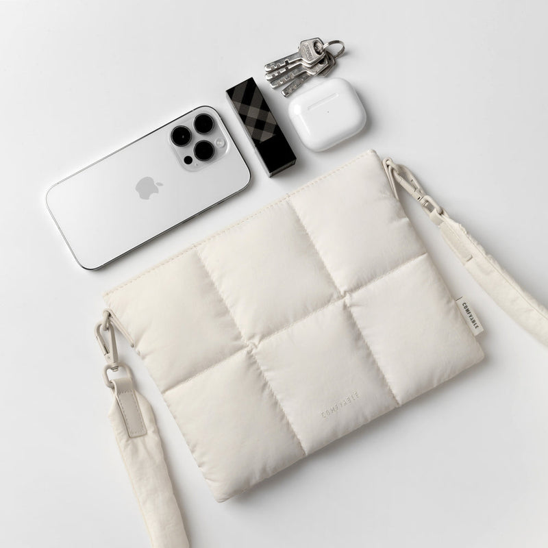 Puffy Çapraz Askılı Mini Çanta – Yumuşak Naylon, Mıknatıslı Kapatma ve Ayarlanabilir Askılı Şık Mini Pouch