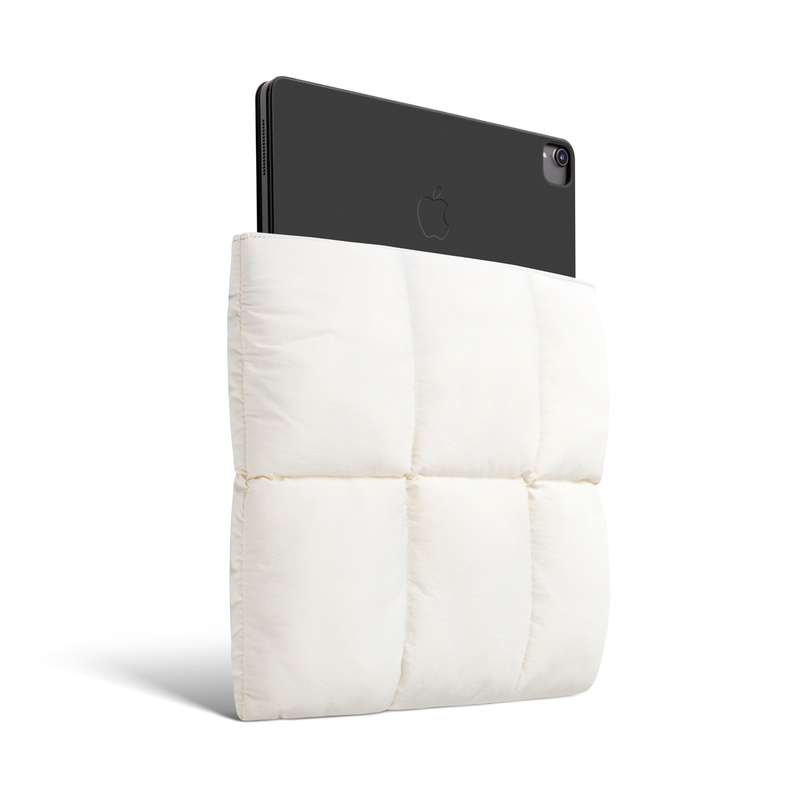 Suya Dayanıklı Puffy iPad Air/Pro Tablet Kılıfı - Prinç Rengi