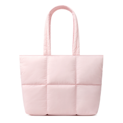 Askılı Puffy Laptop/Tablet Tote Çanta - Pembe