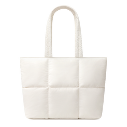 Askılı Puffy Laptop/Tablet Tote Çanta - Prinç