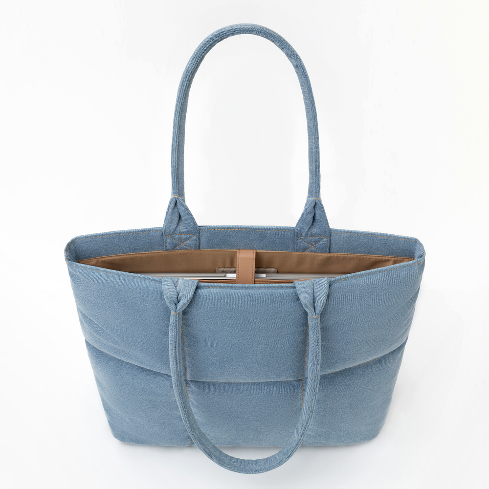 16" Tote Laptop Çantası - Denim