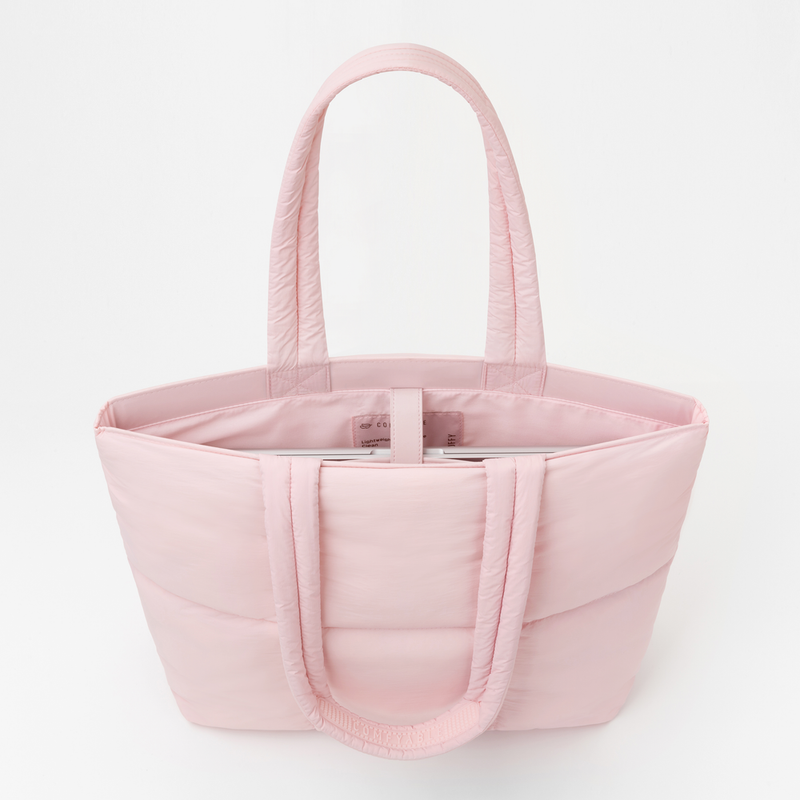 Askılı Puffy Laptop/Tablet Tote Çanta - Pembe