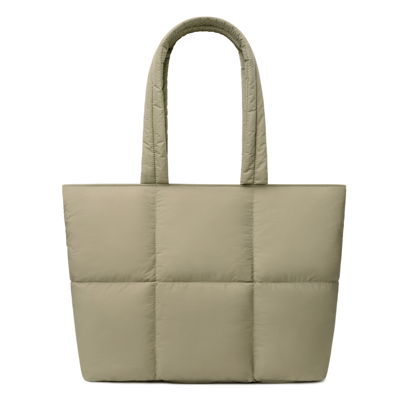 Askılı Puffy Laptop/Tablet Tote Çanta - Yeşil