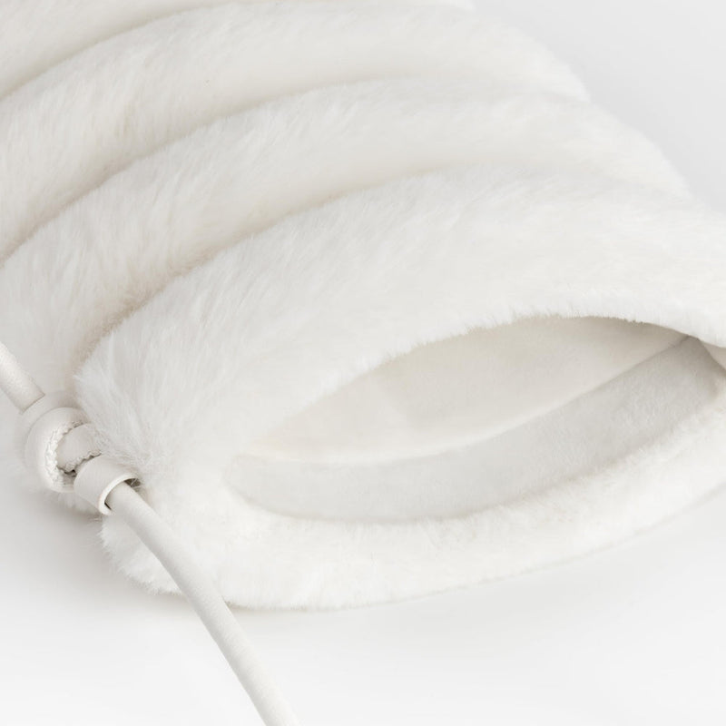 Peluş Askılı Mini Çanta – Yumuşak Suni Kürklü, Mıknatıslı Kapama Telefon Çantası - Prinç