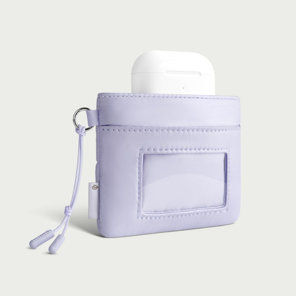 Puffy Airpods Çantası - Mor