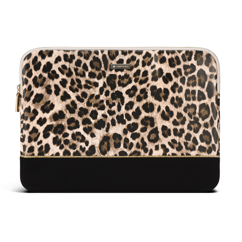 Suya Dayanıklı iPad Pro/Air Tablet Çantası- Smart/Magic Uyumlu - Leopar