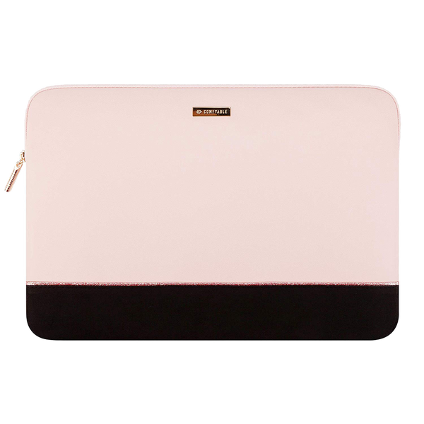 Suya Dayanıklı MacBook Air/Pro Laptop Kılıfı - 13-16 inç Uyumlu (2016-2023) - Pembe & Siyah