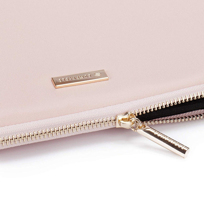 Suya Dayanıklı MacBook Air/Pro Laptop Kılıfı - 13-16 inç Uyumlu (2016-2023) - Pembe & Siyah