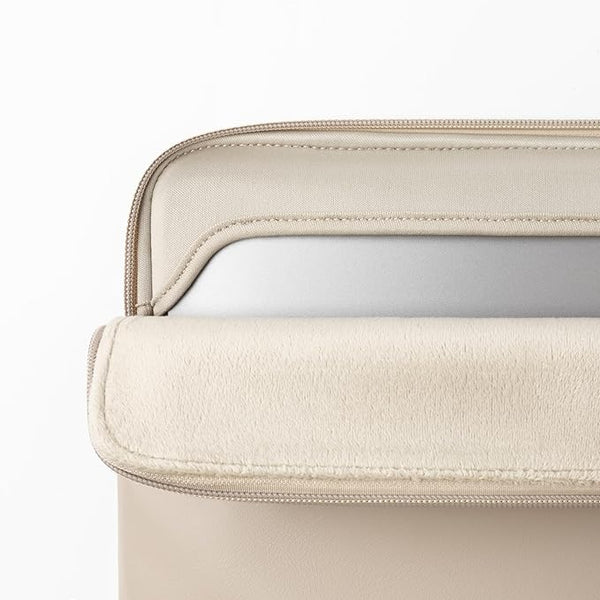 Suya Dayanıklı MacBook Air/Pro Laptop Kılıfı - M5/M4/M3/M2/M1 Uyumlu - Vanilya