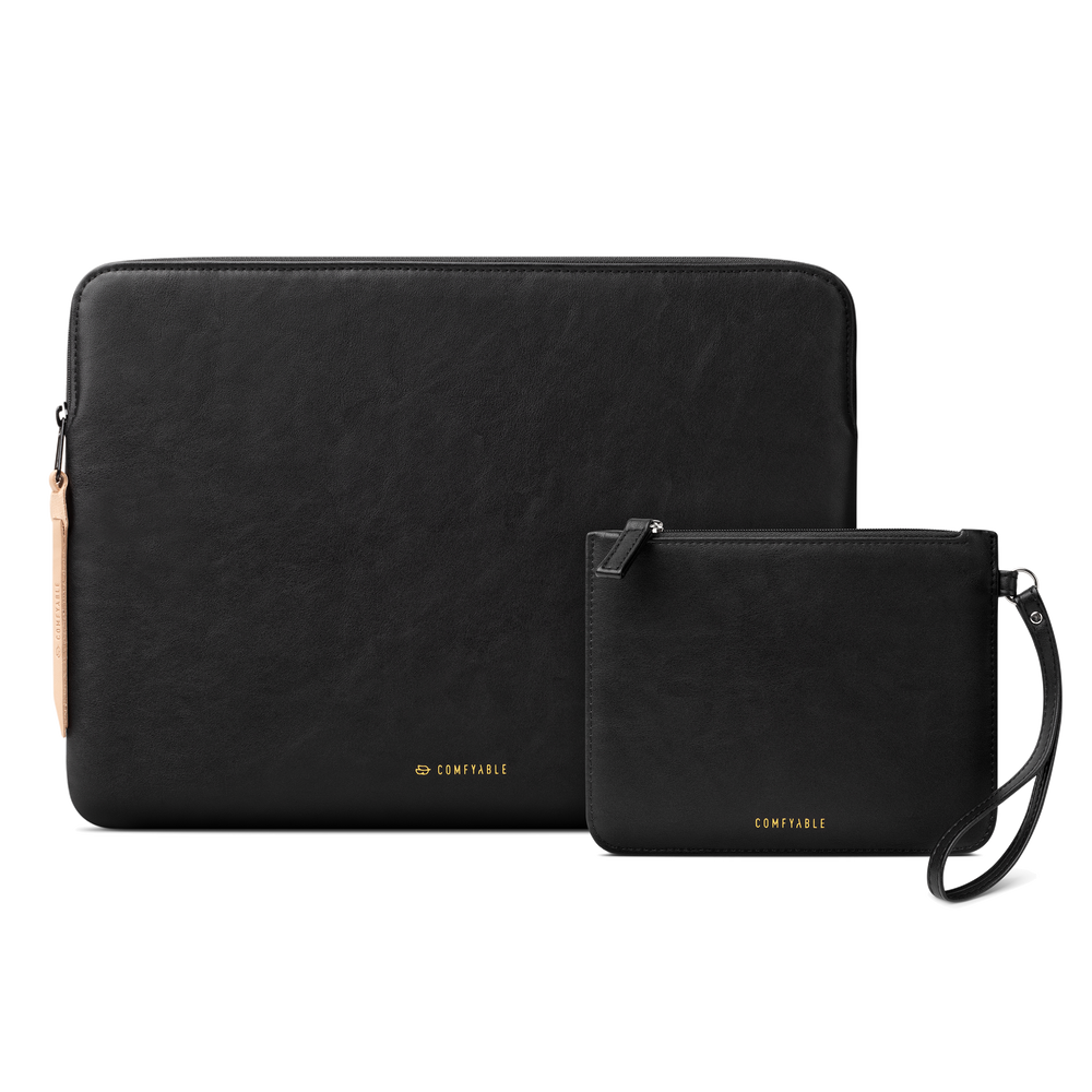 Classic Laptop ve Aksesuar Çantası - Siyah