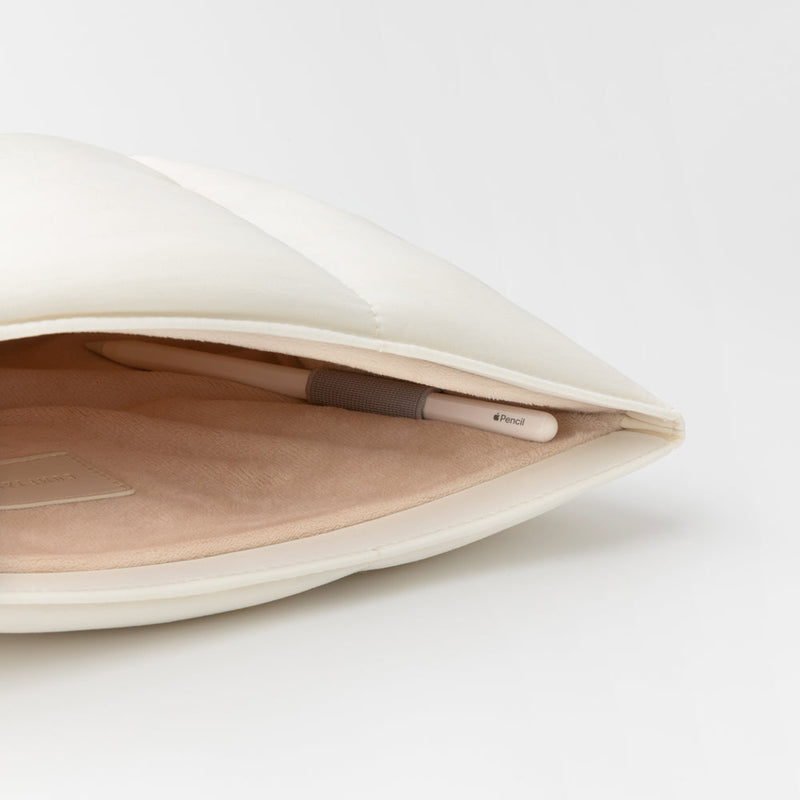 Suya Dayanıklı Puffy iPad Air/Pro Tablet Kılıfı - Prinç Rengi