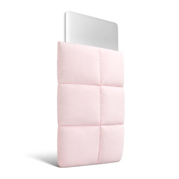 Suya Dayanıklı Puffy MacBook Air/Pro Laptop Kılıfı - M5/M4/M3/M2/M1 Uyumlu - Açık Pembe