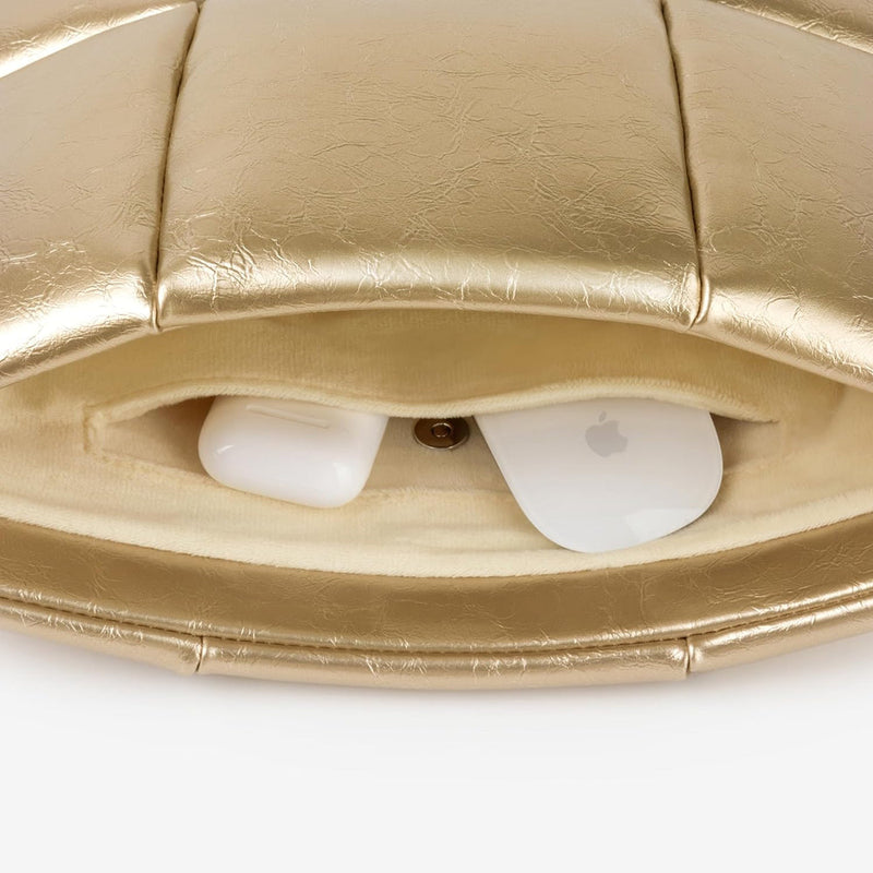 Suya Dayanıklı Puffy MacBook Air/Pro Laptop Kılıfı - M5/M4/M3/M2/M1 Uyumlu - Gold