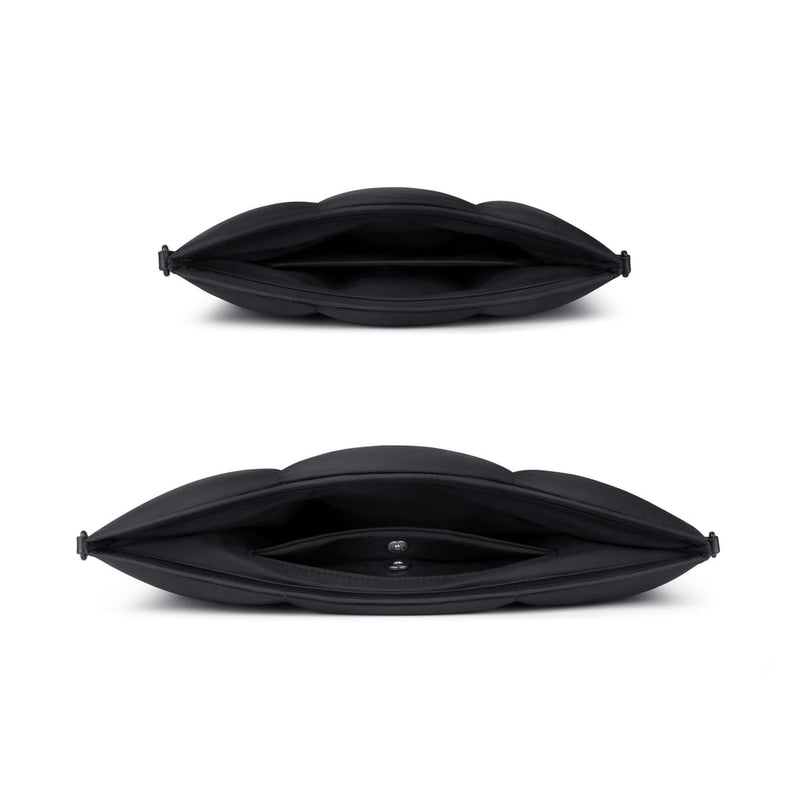 Suya Dayanıklı Puffy MacBook Air/Pro Laptop Kılıfı Seti - M5/M4/M3/M2/M1 Uyumlu - Siyah