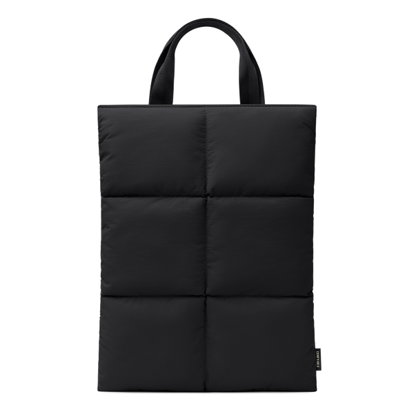 Suya Dayanıklı Puffy MacBook Air/Pro Laptop Kılıfı - Tutma Saplı - M5/M4/M3/M2/M1 Uyumlu - Siyah