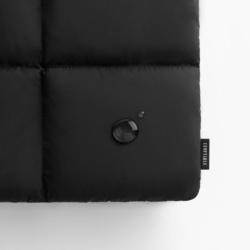 Suya Dayanıklı Puffy MacBook Air/Pro Laptop Kılıfı - Tutma Saplı - M5/M4/M3/M2/M1 Uyumlu - Siyah