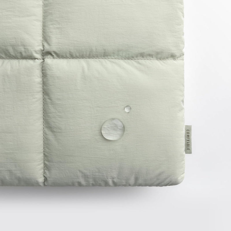 Suya Dayanıklı Puffy MacBook Air/Pro Laptop Kılıfı - Tutma Saplı - M5/M4/M3/M2/M1 Uyumlu - Taş Yeşili