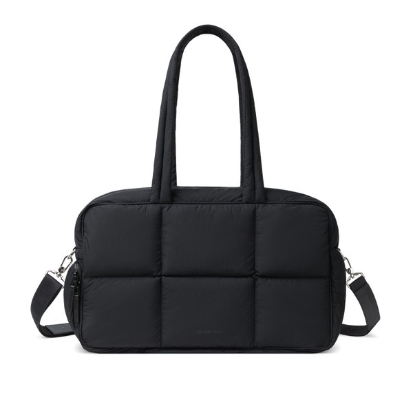 Weekender Seyahat ve Spor Duffle Çanta – Laptop ve Ayakkabı Bölmeli, Çok Gözlü, Kadın & Erkek Kullanımına Uygun – Siyah