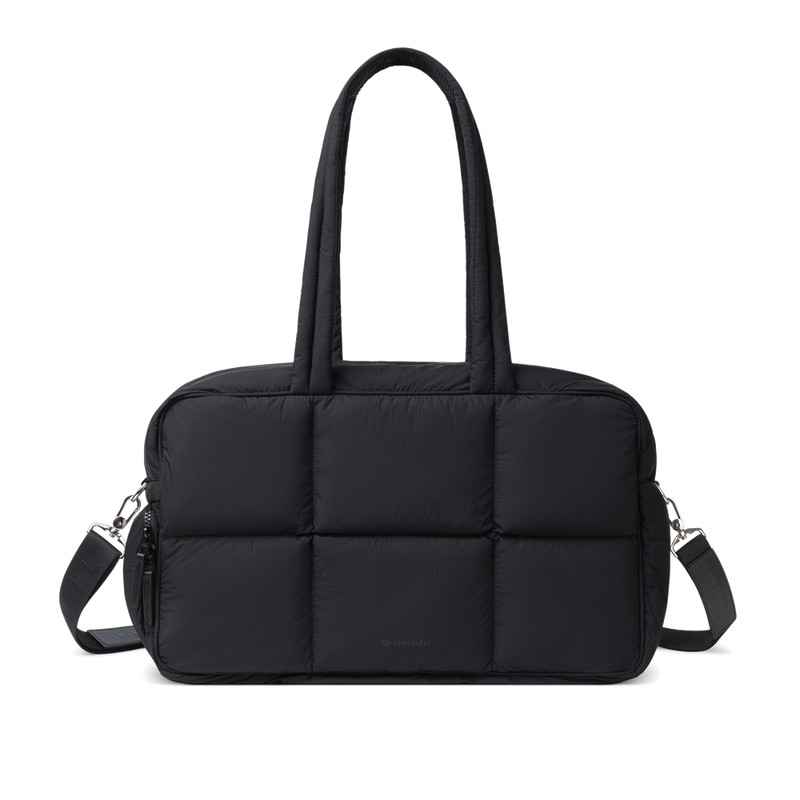 Weekender Seyahat ve Spor Duffle Çanta – Laptop ve Ayakkabı Bölmeli, Çok Gözlü, Kadın & Erkek Kullanımına Uygun – Siyah